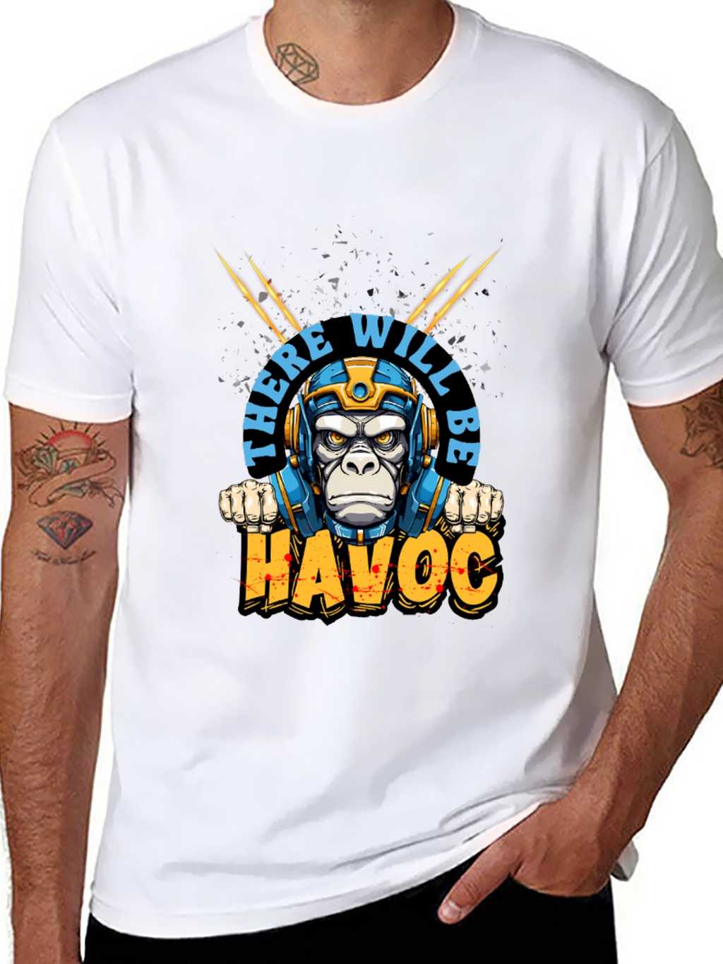 There Will Be Havoc Monkey Graphic Tee