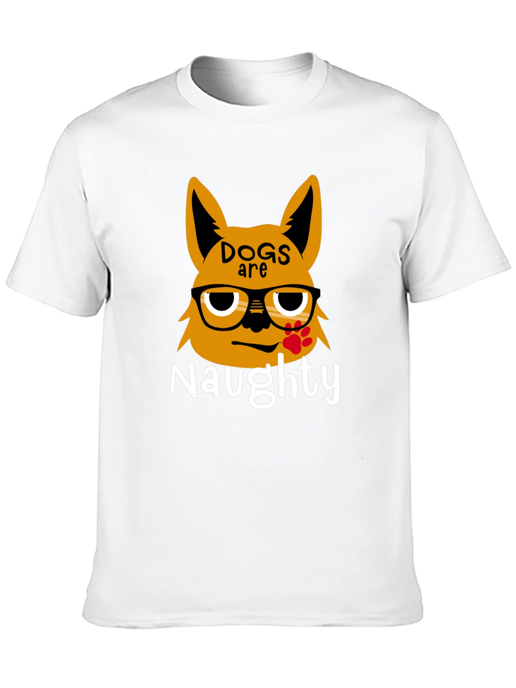 Naughty Dogs Graphic Tee - Black Casual T-Shirt