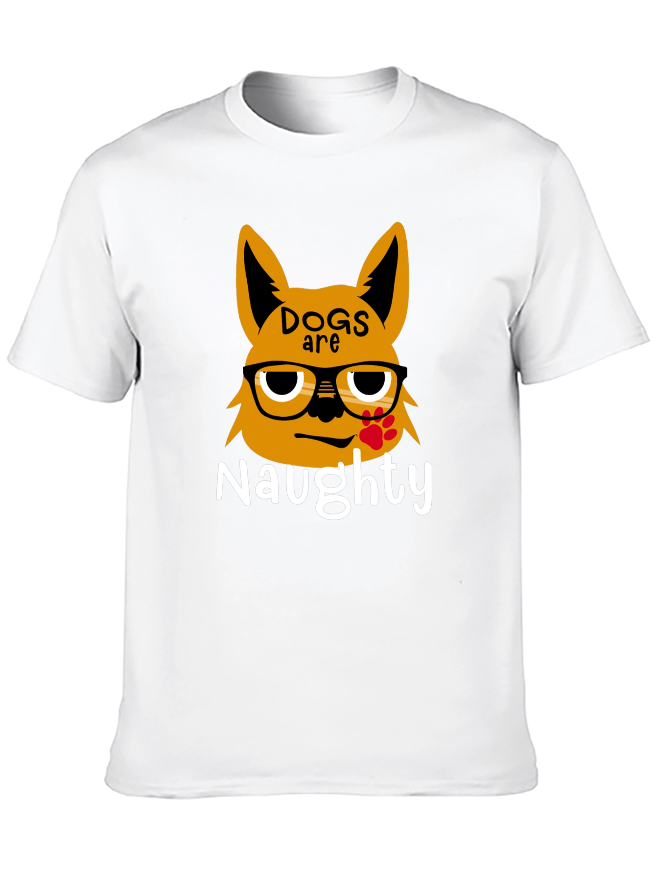 Naughty Dogs Graphic Tee - Black Casual T-Shirt