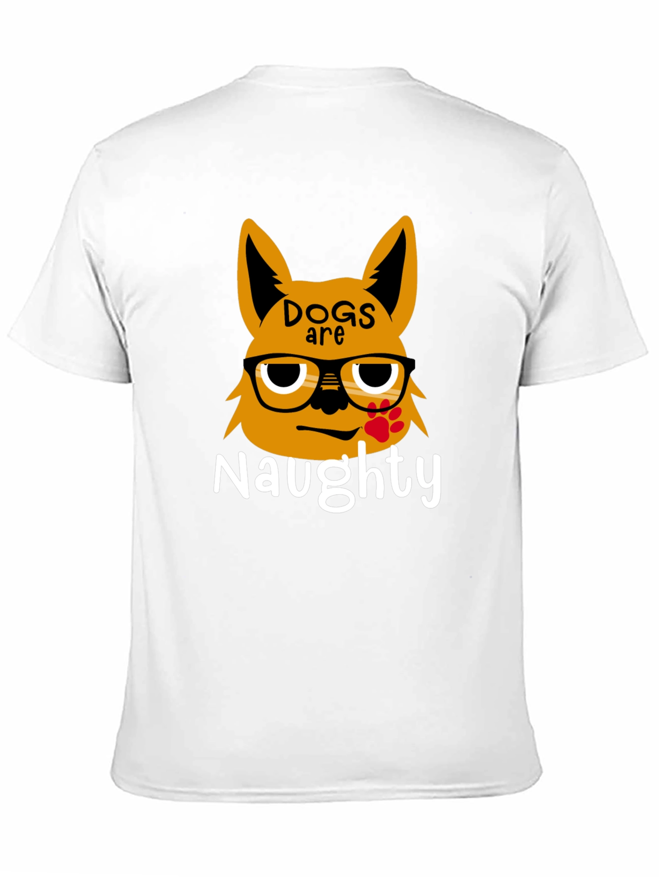 Naughty Dogs Graphic Tee - Black Casual T-Shirt
