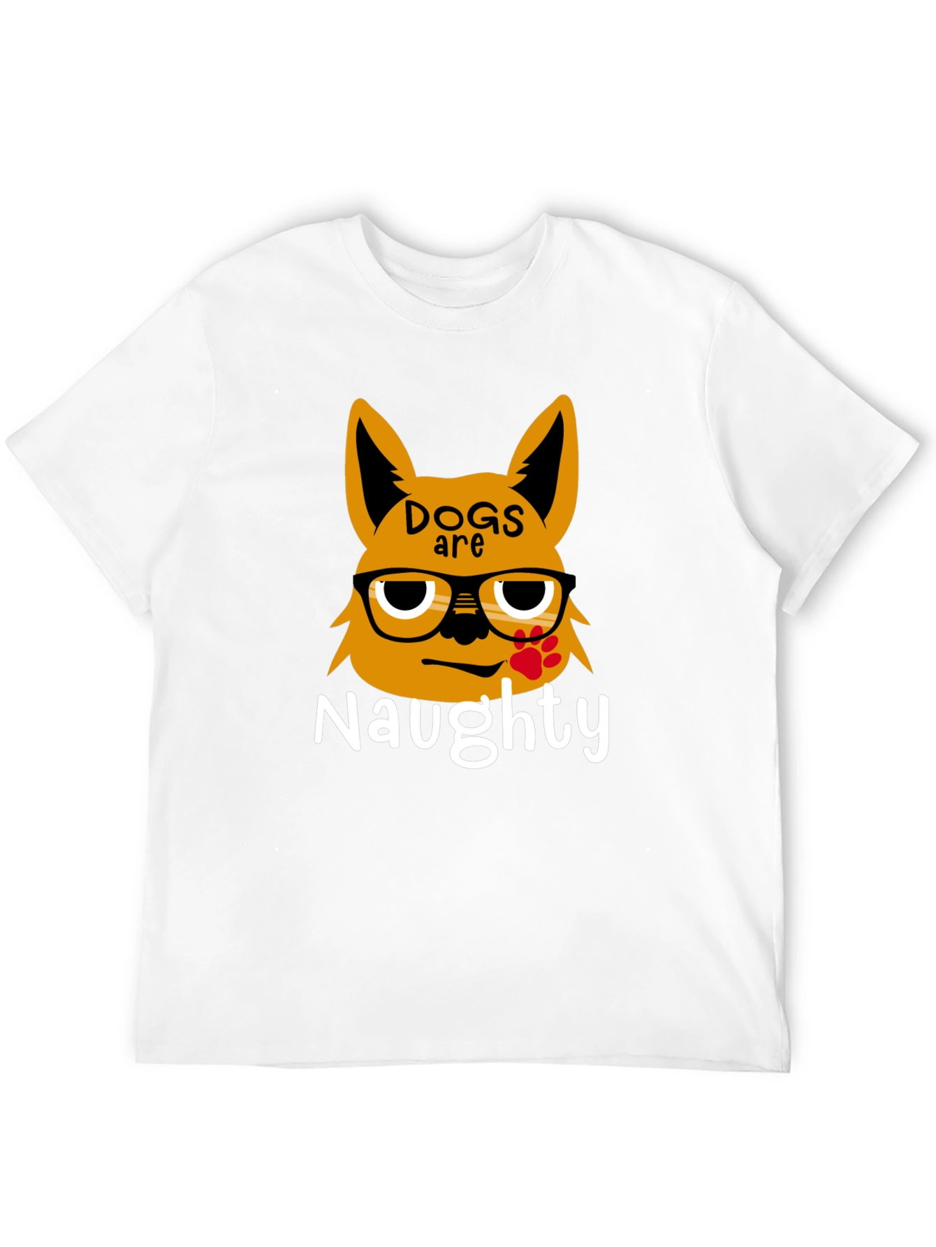 Naughty Dogs Graphic Tee - Black Casual T-Shirt