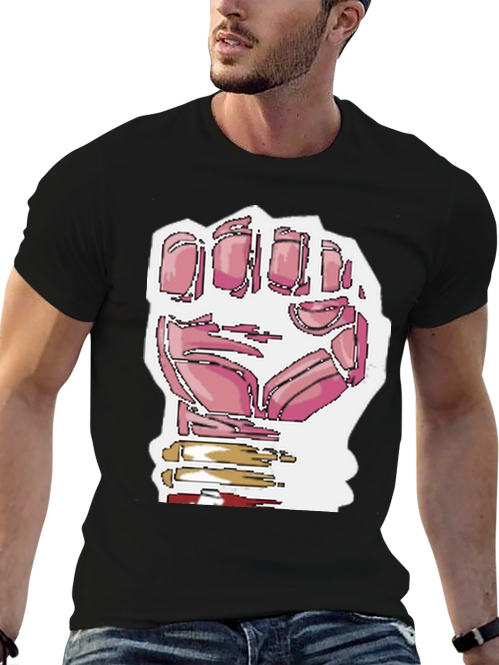 Iron Man Gauntlet T-Shirt - Black