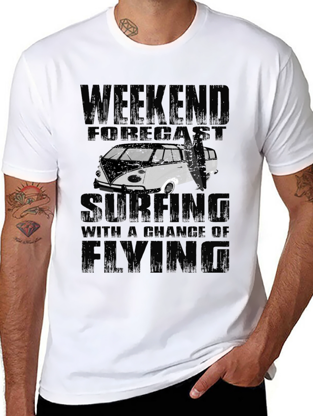 Weekend Forecast Surfing T-Shirt