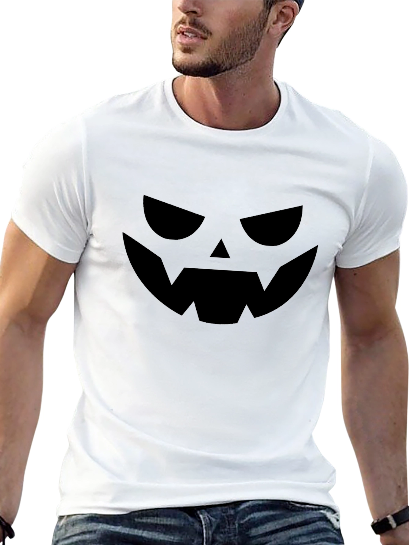 Spooky Jack-o-Lantern Graphic T-Shirt