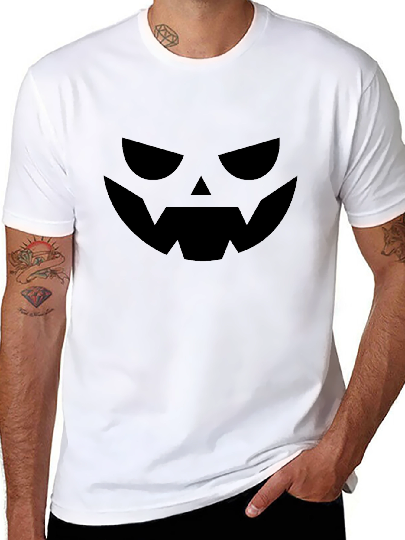 Spooky Jack-o-Lantern Graphic T-Shirt