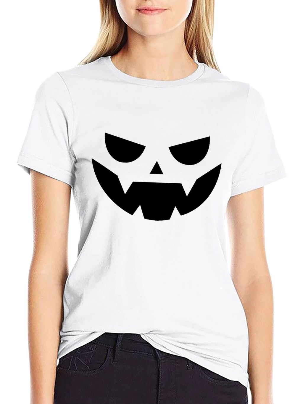 Spooky Jack-o-Lantern Graphic T-Shirt