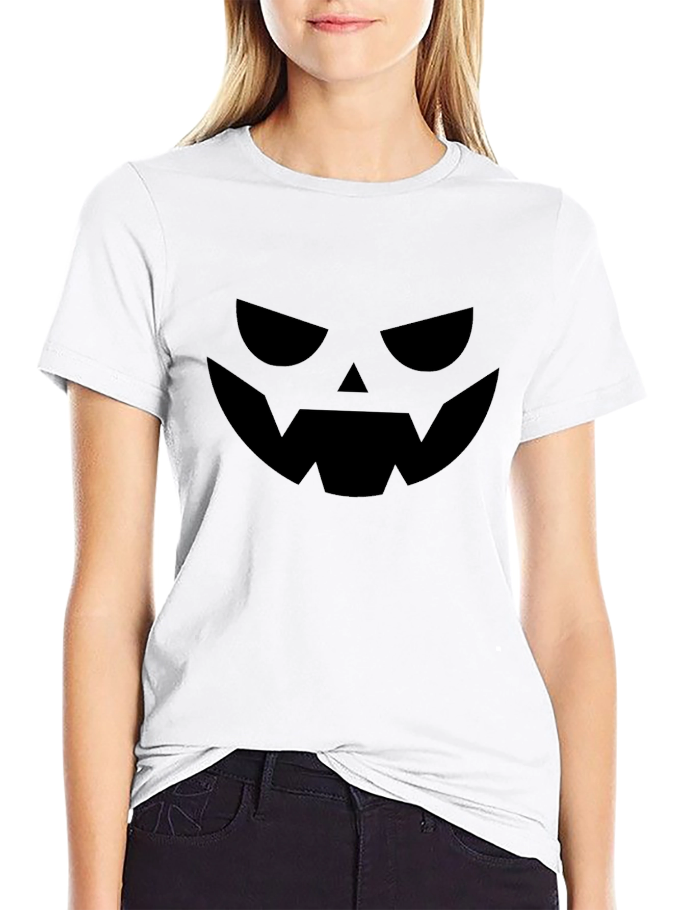 Spooky Jack-o-Lantern Graphic T-Shirt