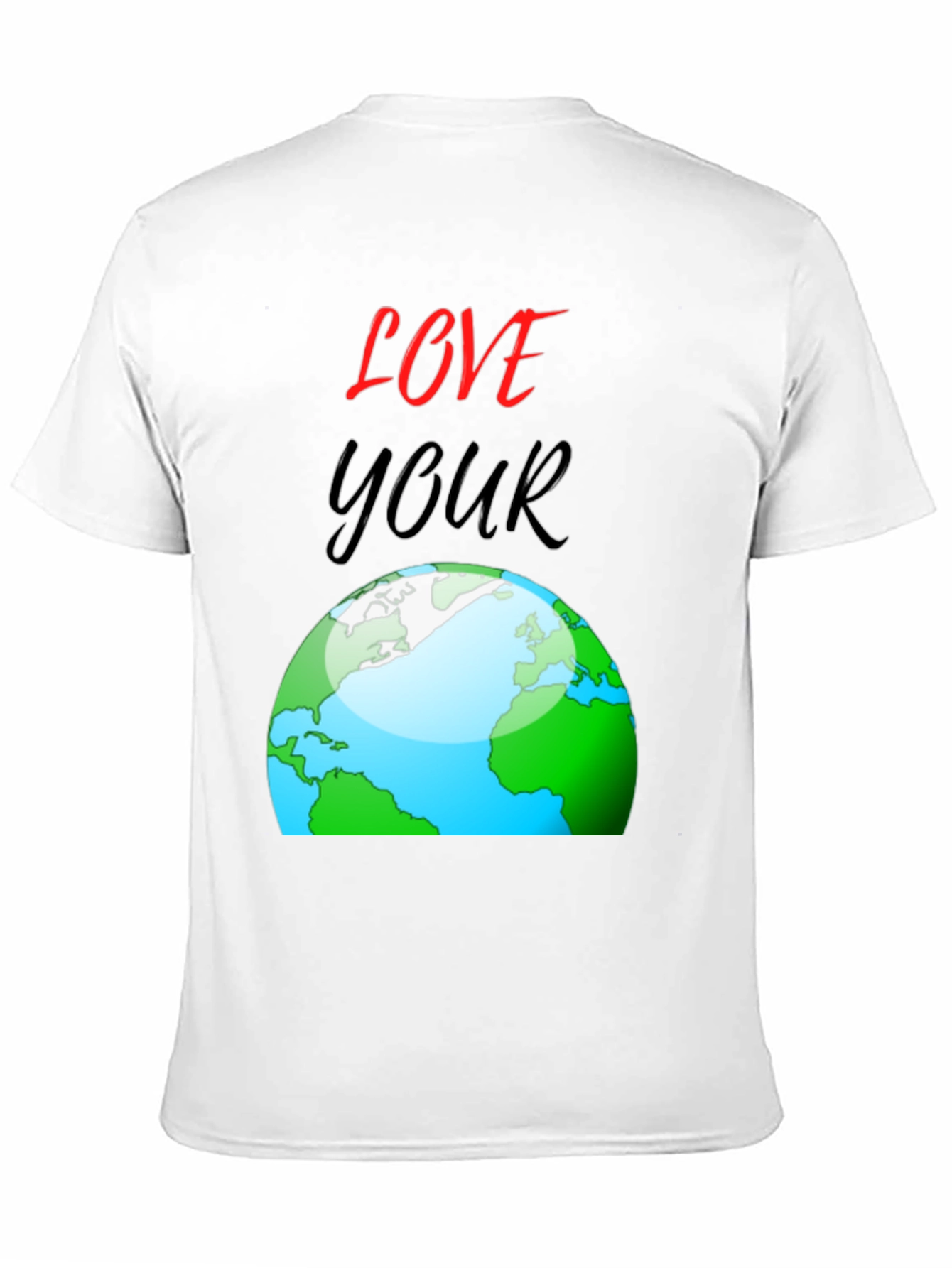 Love Your Earth T-Shirt - Black Cotton Graphic Tee