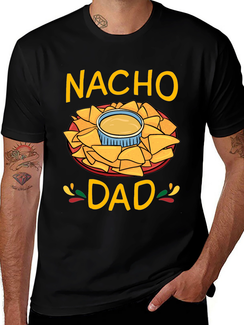 Nacho Dad Graphic T-Shirt - Fun Fathers Day Tee