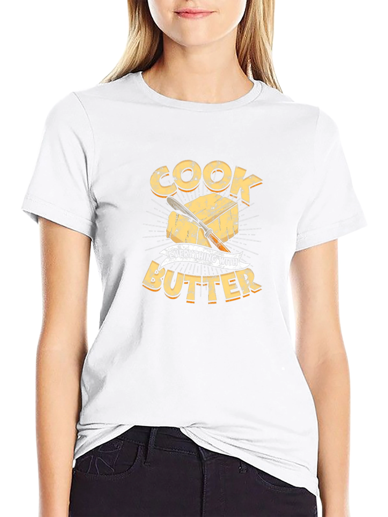 Cook Everything With Butter T-Shirt Chef Shirt
