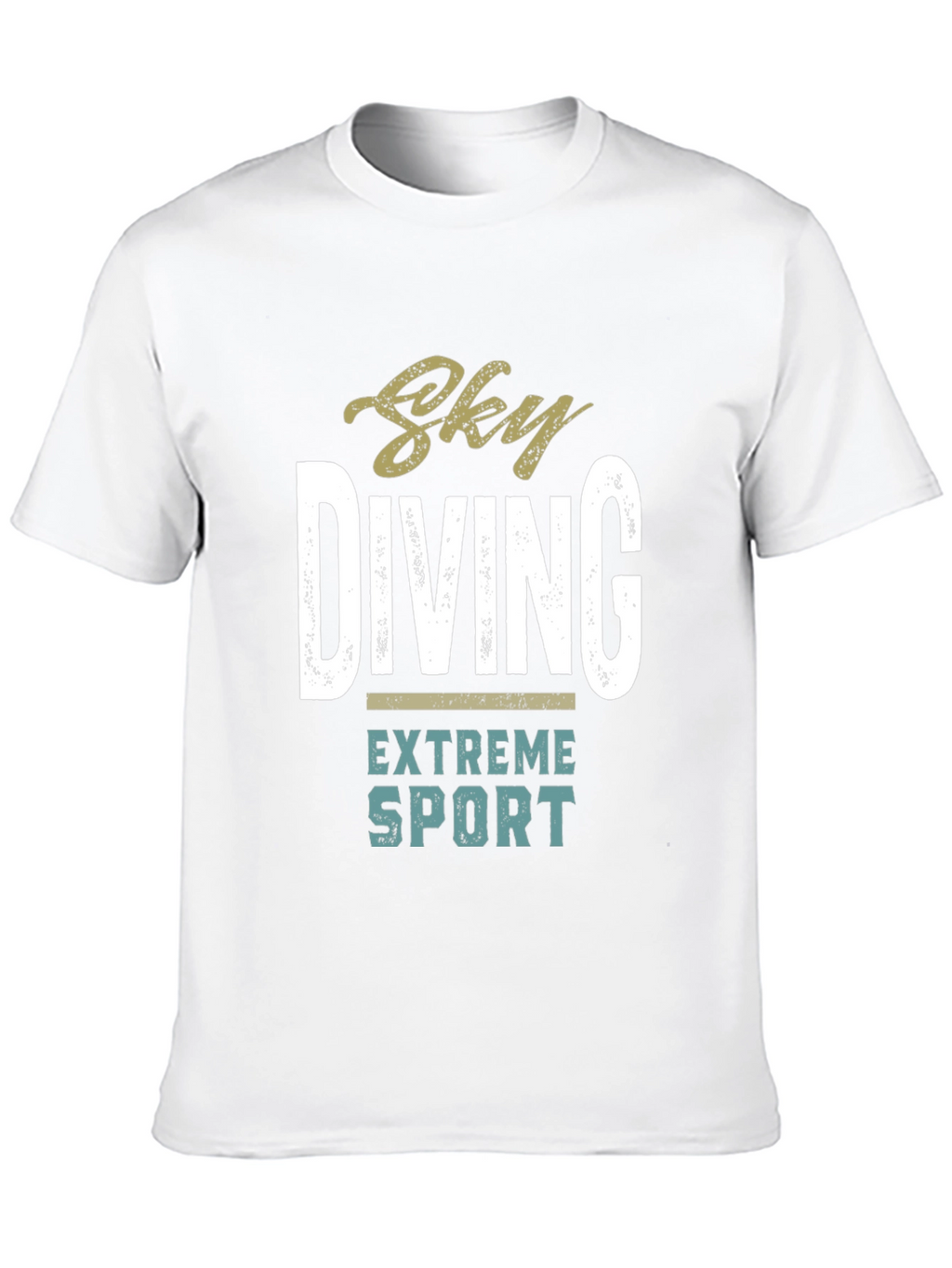 Sky Diving Extreme Sport Black Graphic T-Shirt