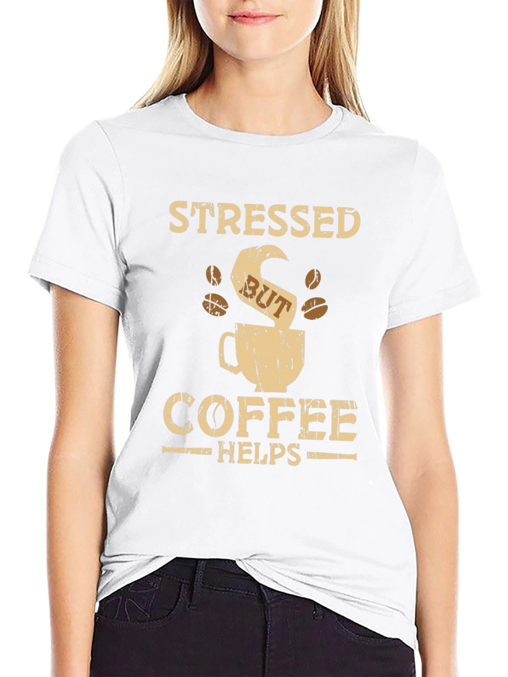 Stressed But Coffee Helps Graphic T-Shirt