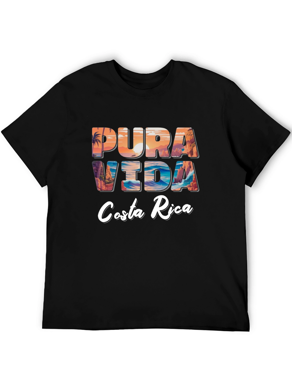 Pura Vida Costa Rica Graphic Tee - Relaxed Fit