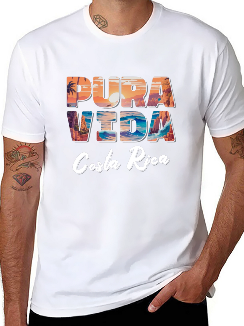 Pura Vida Costa Rica Graphic Tee - Relaxed Fit