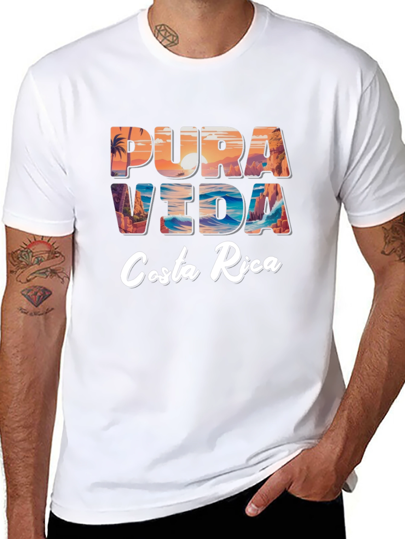 Pura Vida Costa Rica Graphic Tee - Relaxed Fit