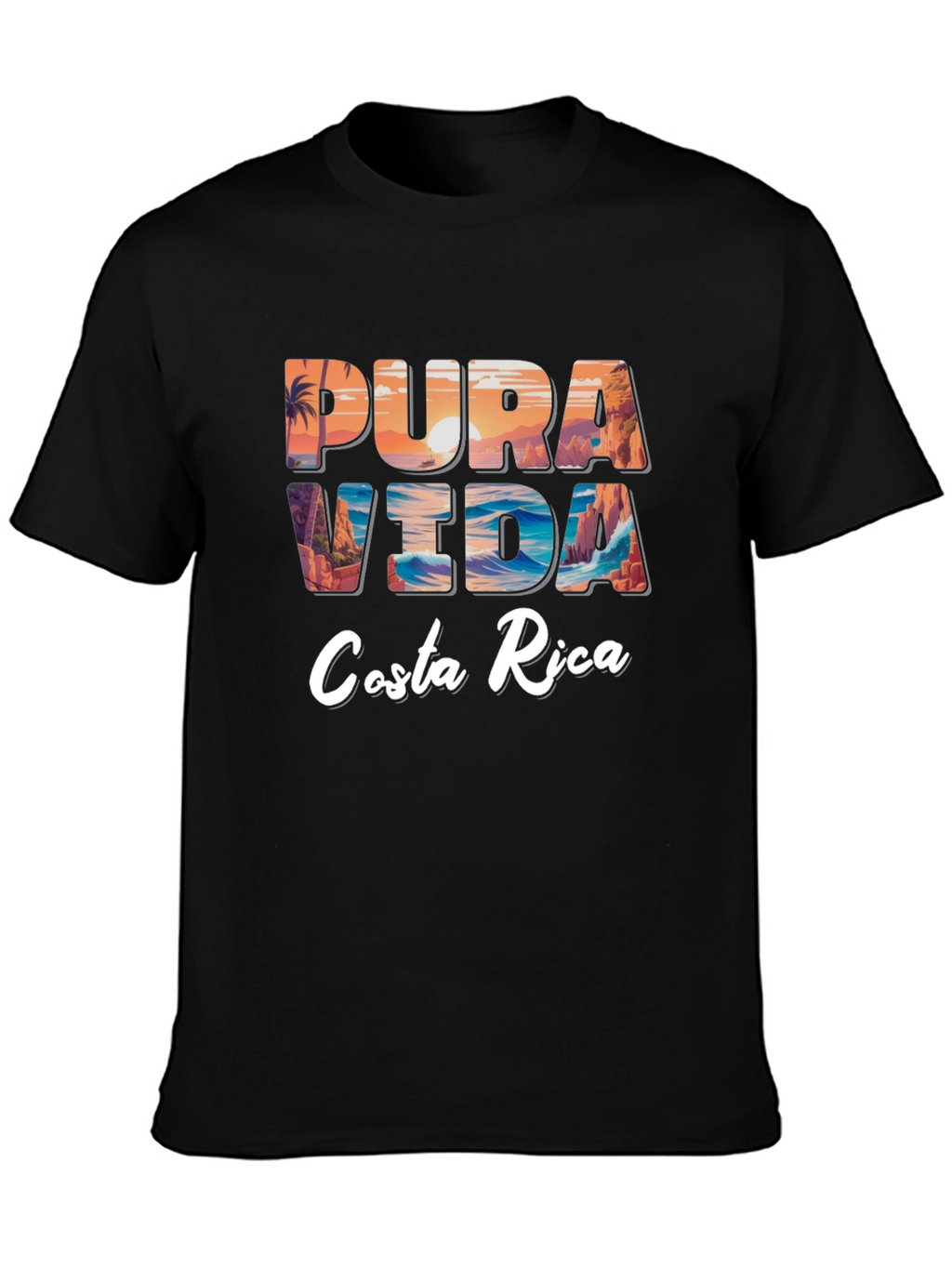 Pura Vida Costa Rica Graphic Tee - Relaxed Fit