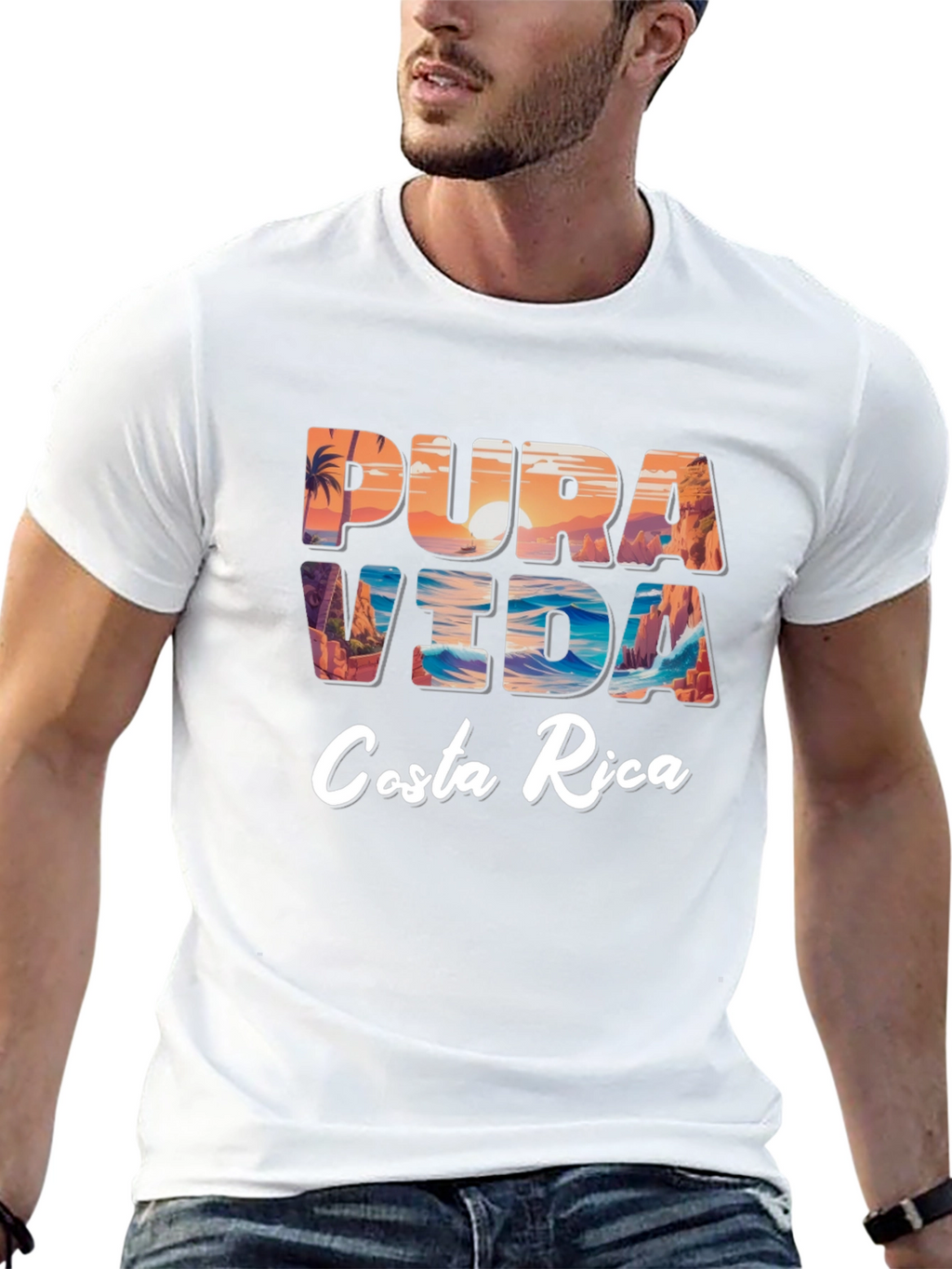 Pura Vida Costa Rica Graphic Tee - Relaxed Fit
