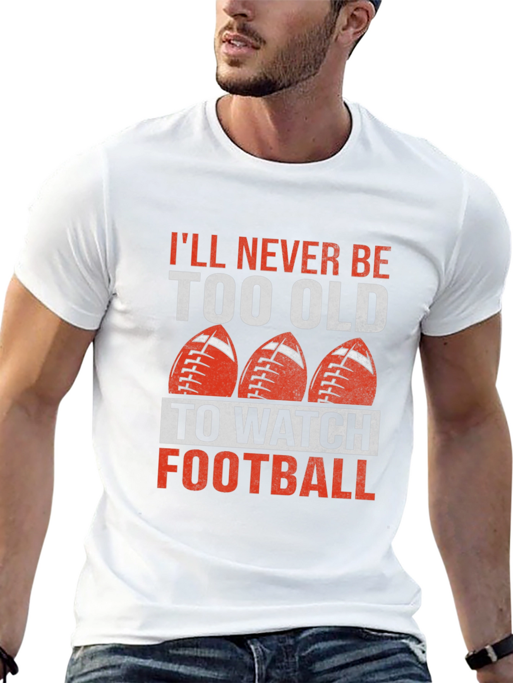 Never Too Old Football T-Shirt