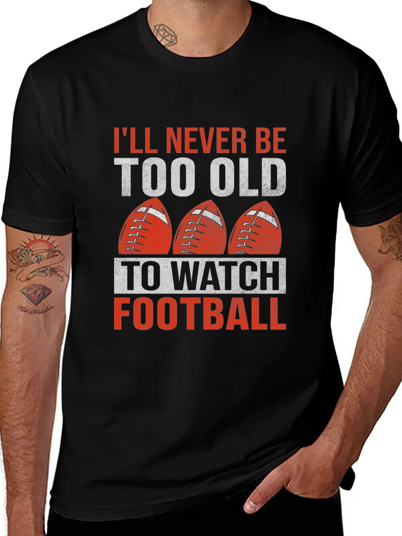 Never Too Old Football T-Shirt