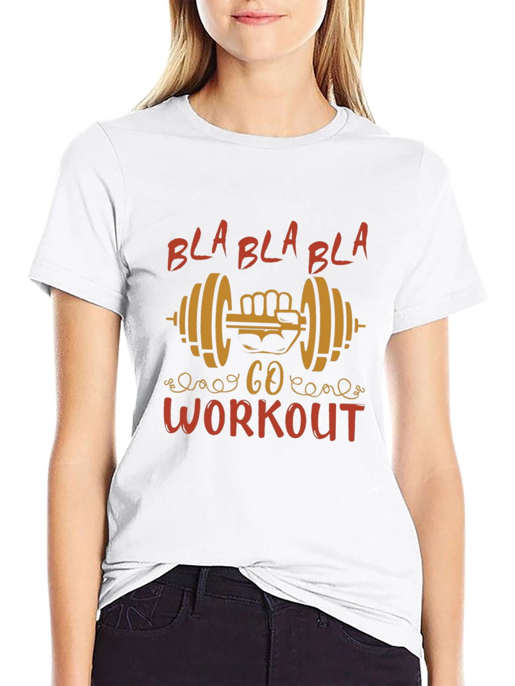 Workout Motivation Black Graphic Tee