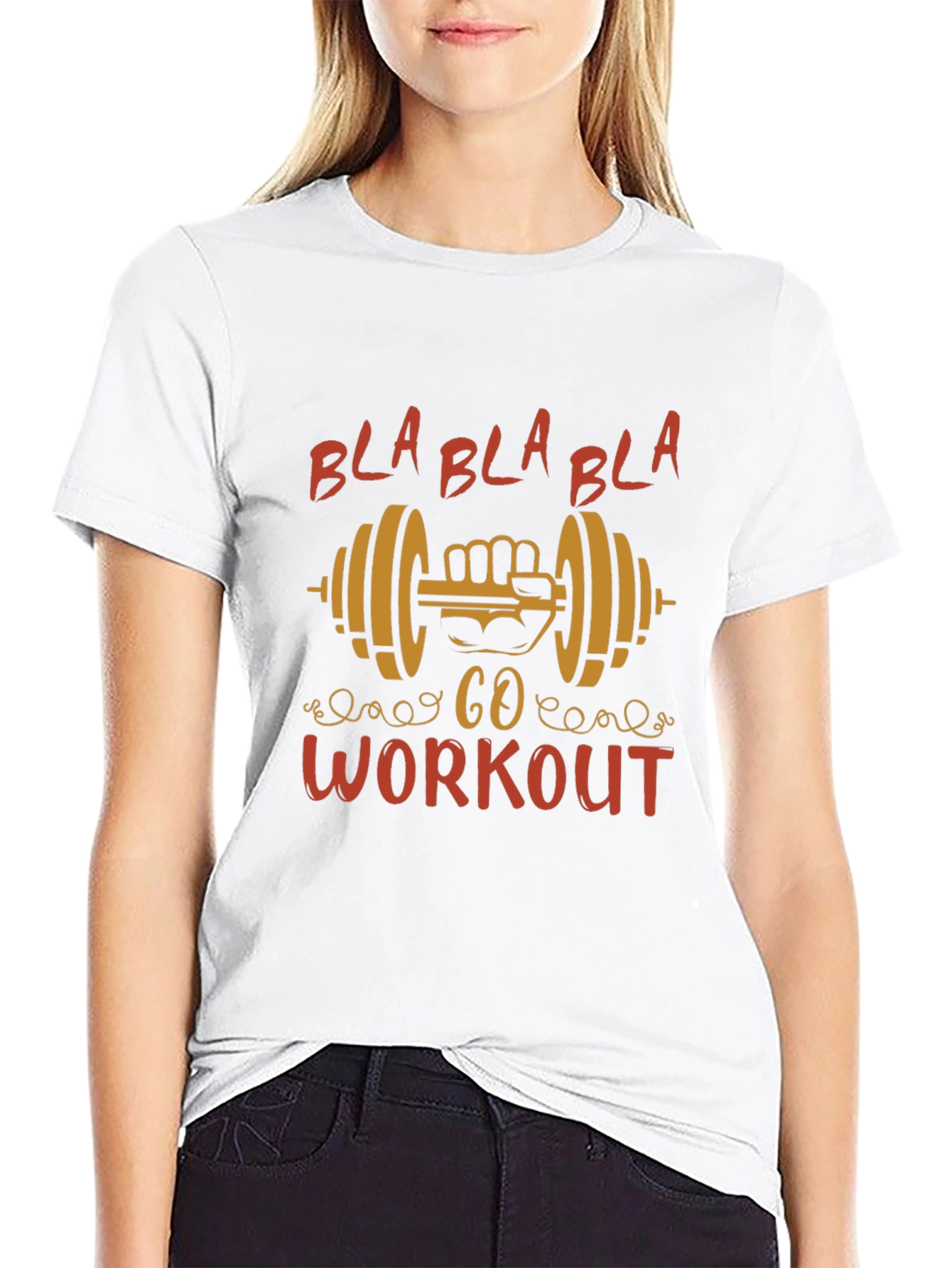 Workout Motivation Black Graphic Tee