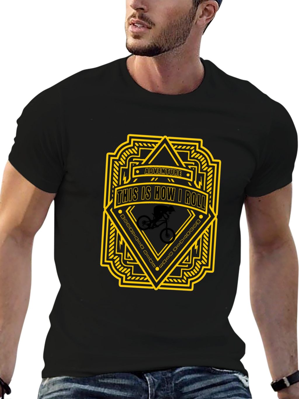 Adventure This is How I Roll Black T-Shirt