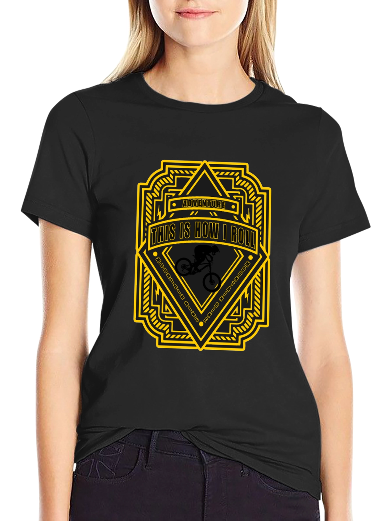 Adventure This is How I Roll Black T-Shirt
