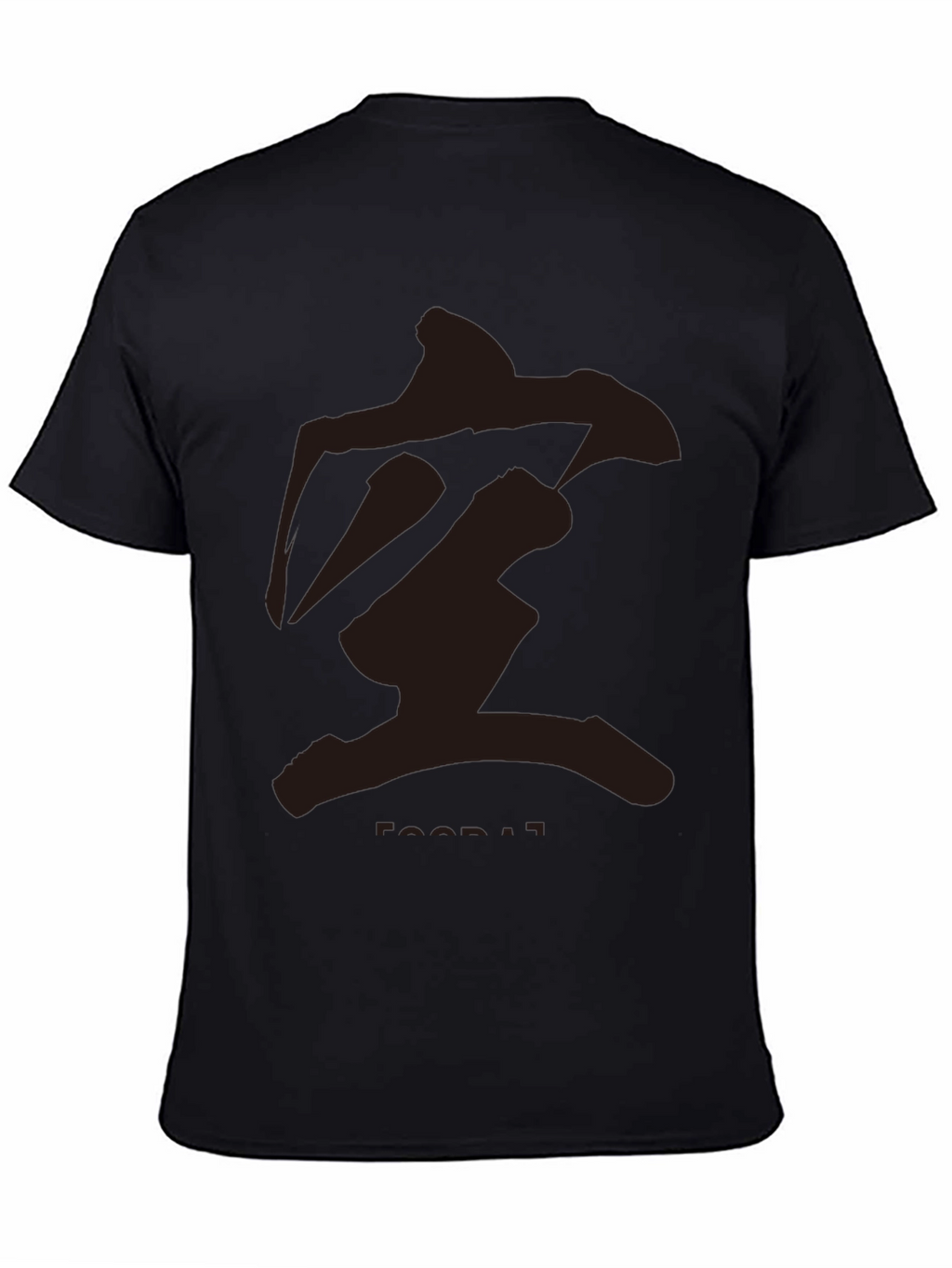 Mens Black T-Shirt with Abstract Graphic
