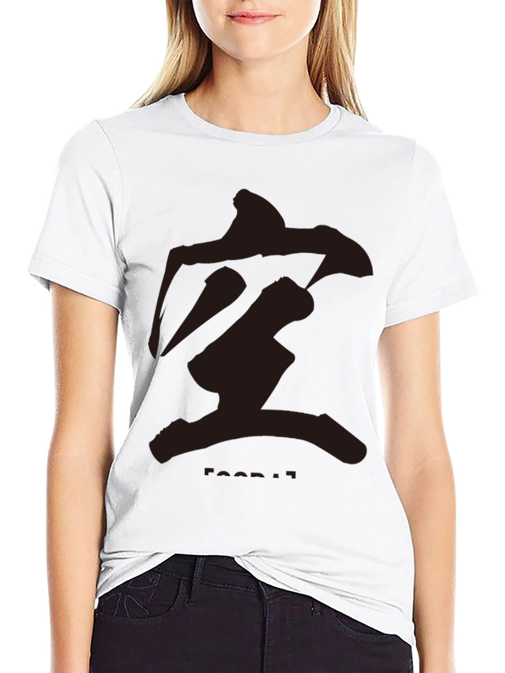 Mens Black T-Shirt with Abstract Graphic