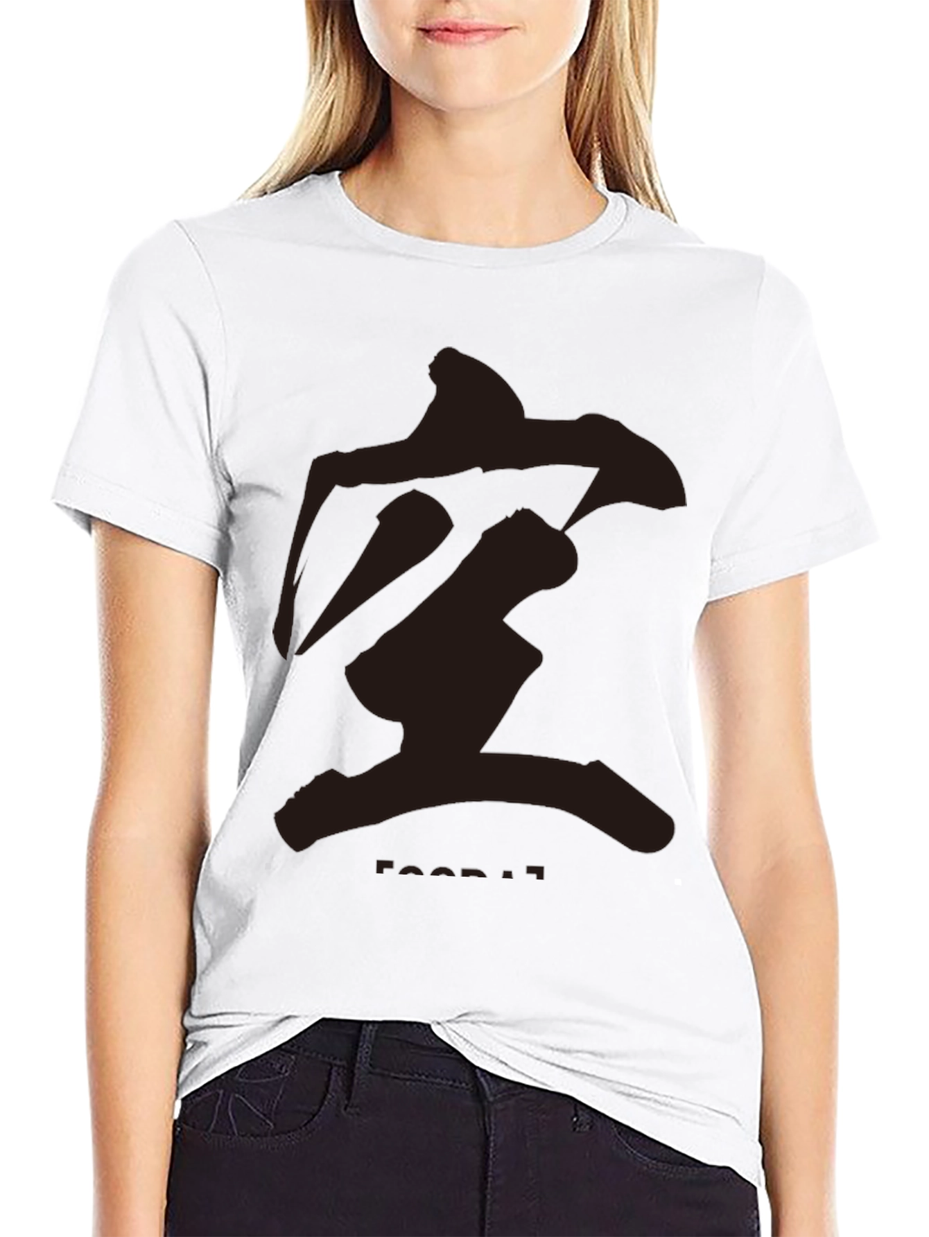 Mens Black T-Shirt with Abstract Graphic