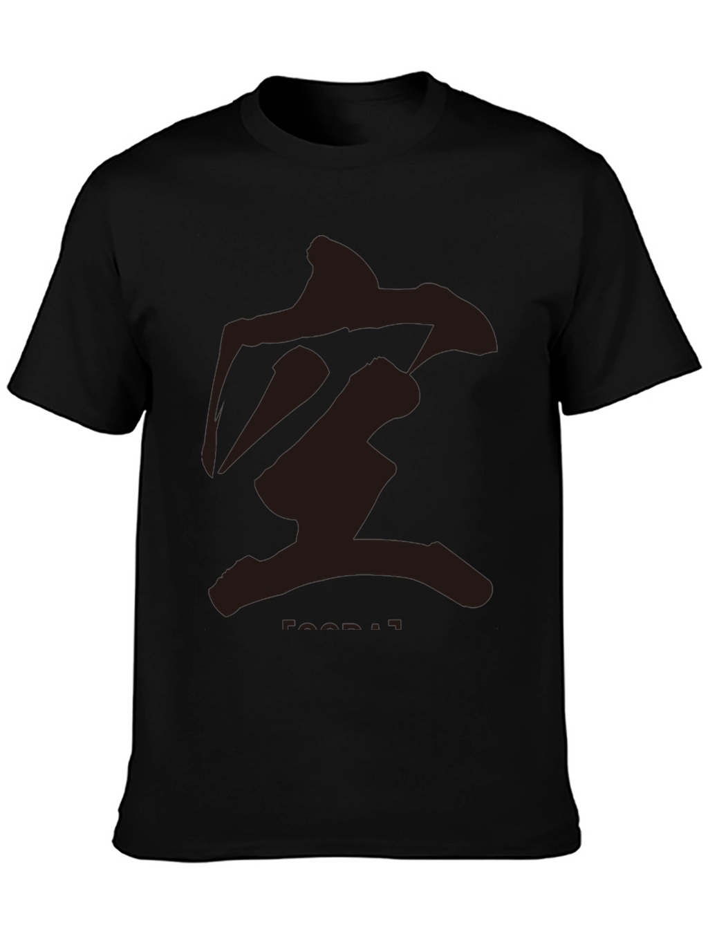 Mens Black T-Shirt with Abstract Graphic