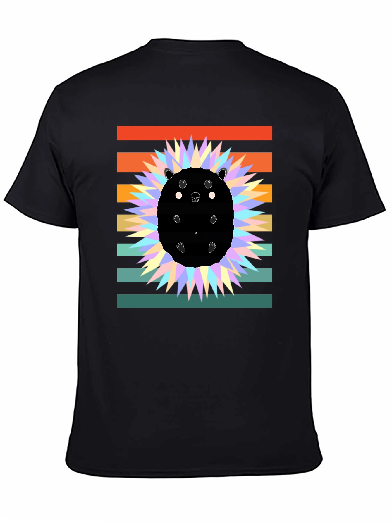 Retro Hedgehog Graphic Tee - Stylish Animal Lover Shirt
