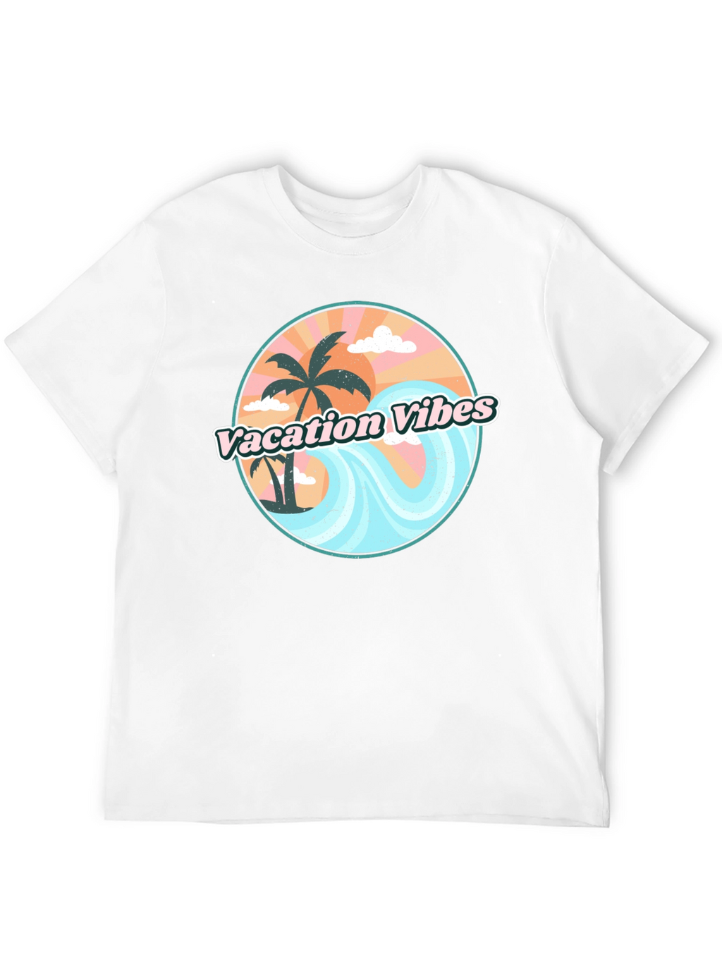 Vacation Vibes Graphic Tee - Mens Black T-Shirt