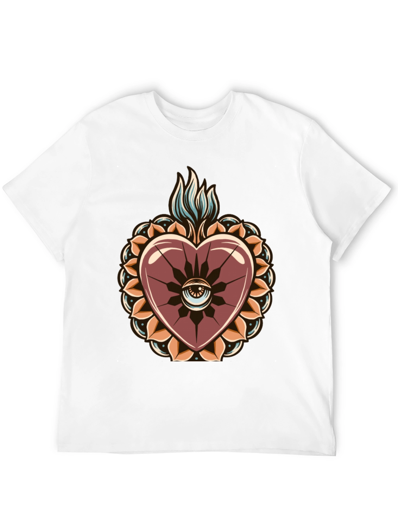 Sacred Heart Graphic Tee - Stylish & Unique