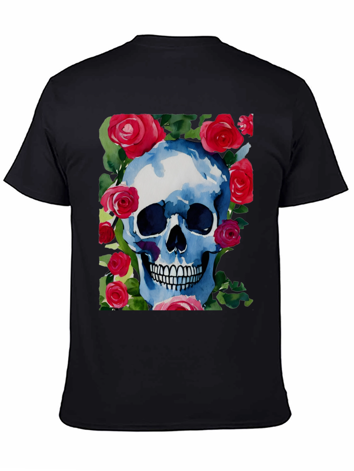 Skull & Roses Graphic Tee - Unique Design