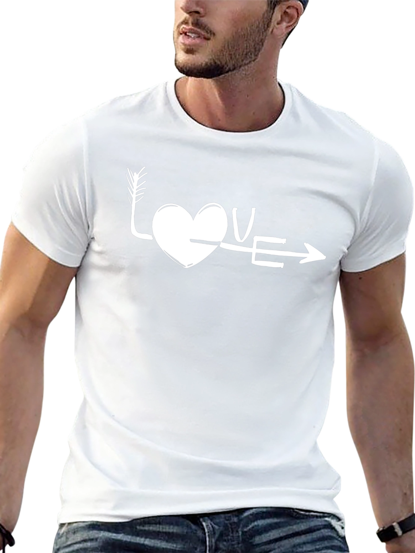 Love Arrow Graphic Tee - Black
