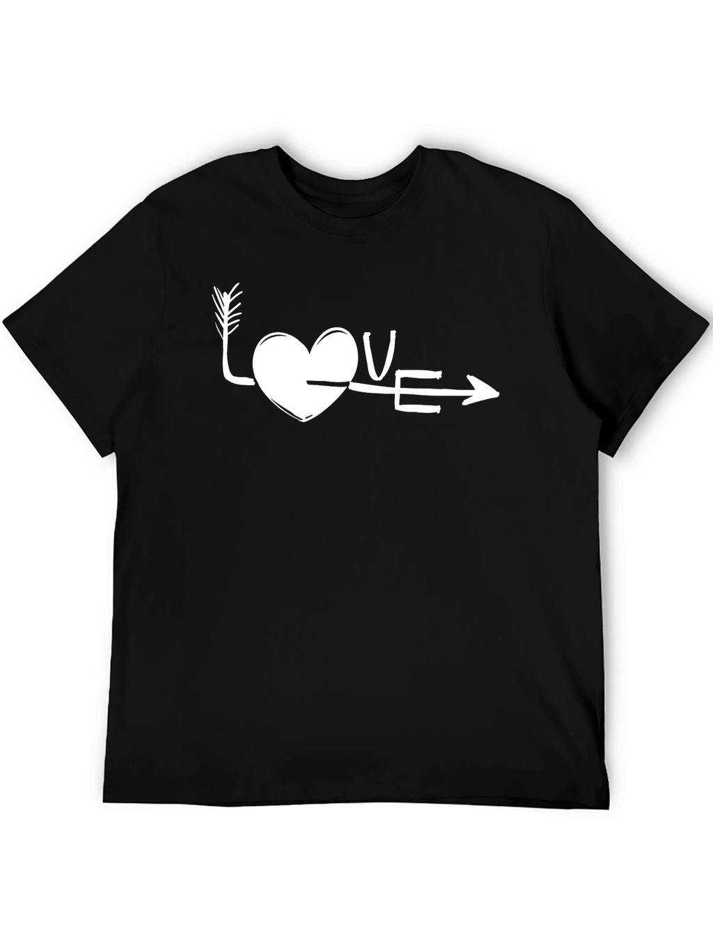 Love Arrow Graphic Tee - Black