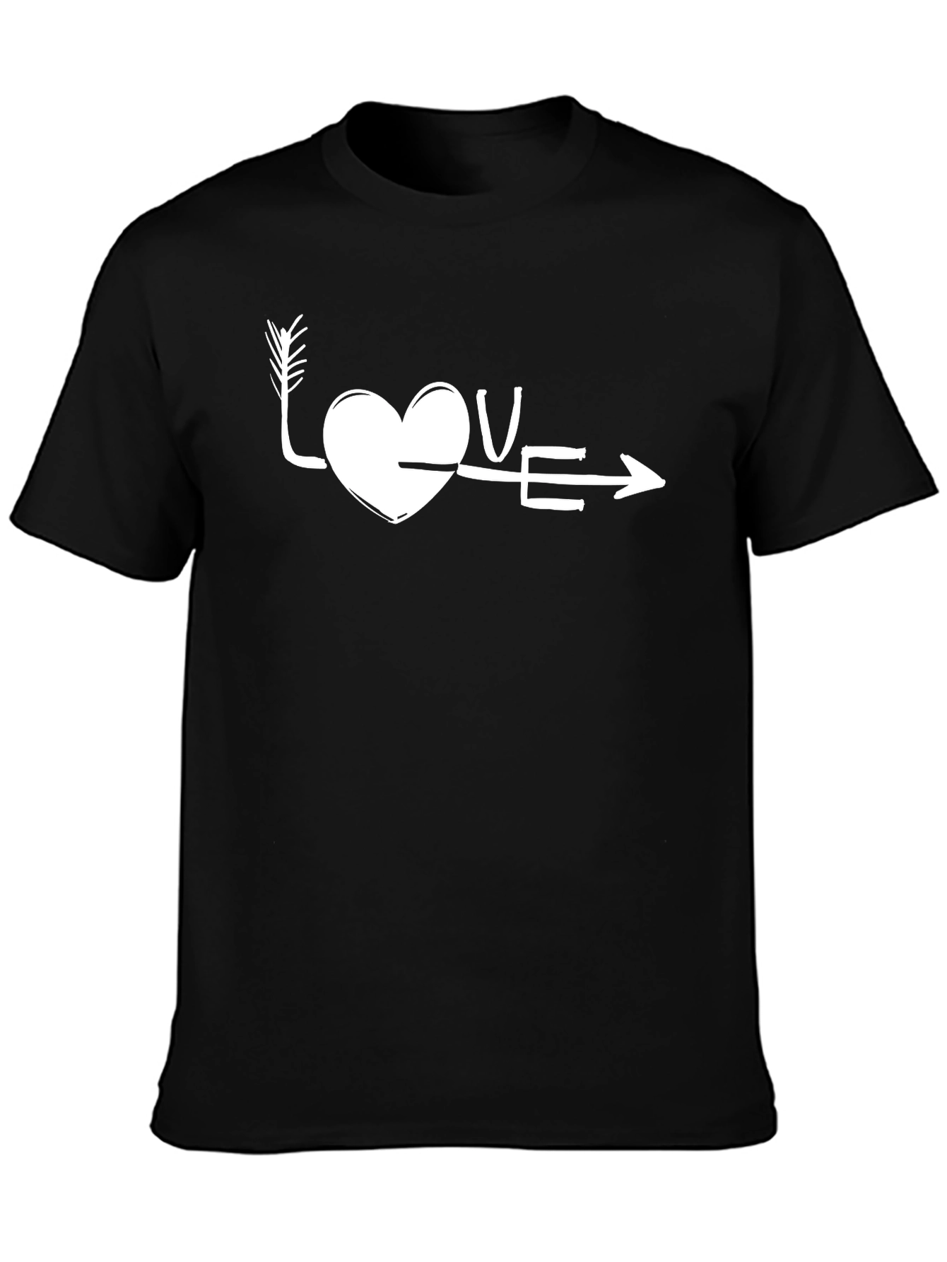 Love Arrow Graphic Tee - Black