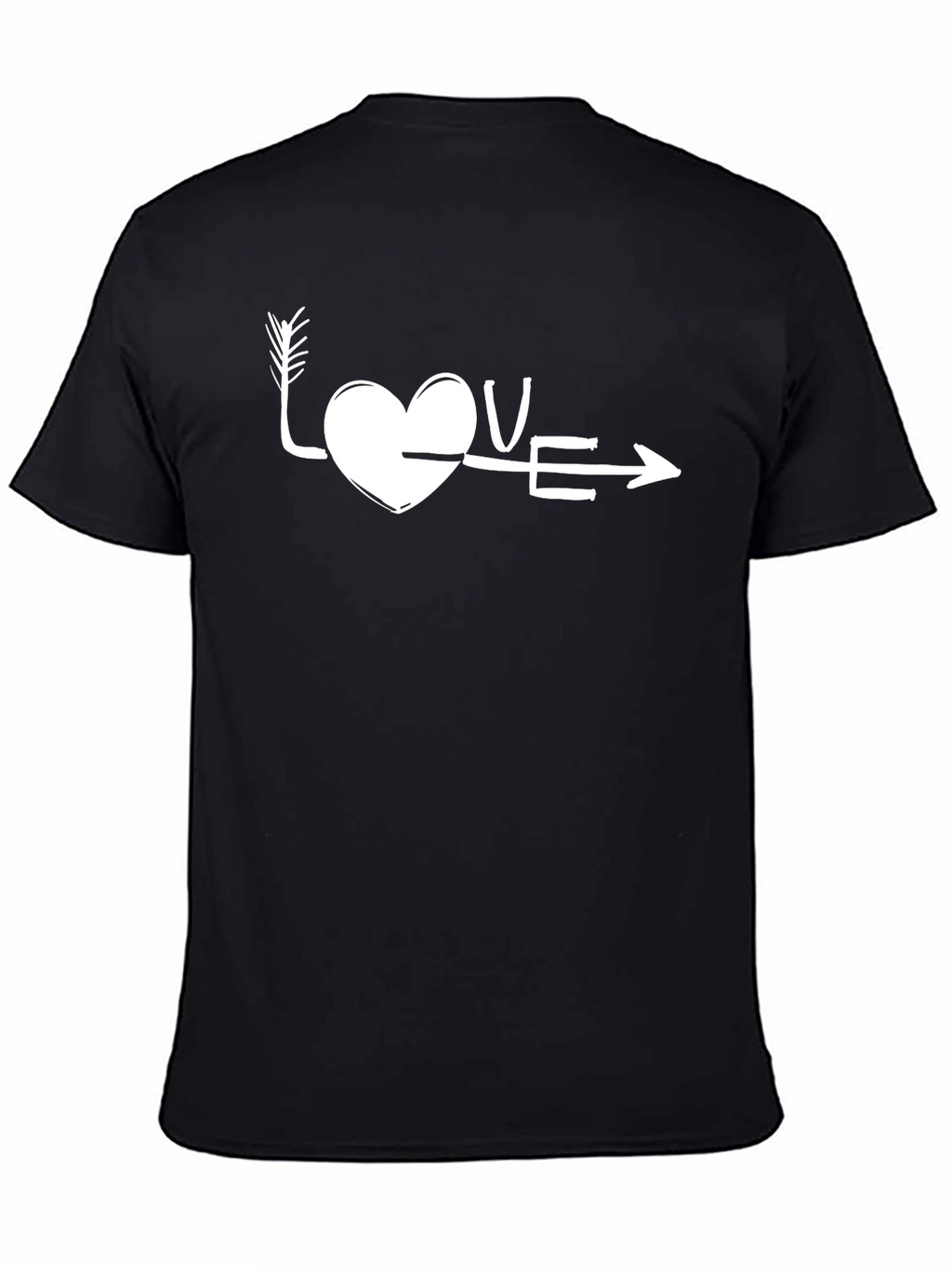 Love Arrow Graphic Tee - Black