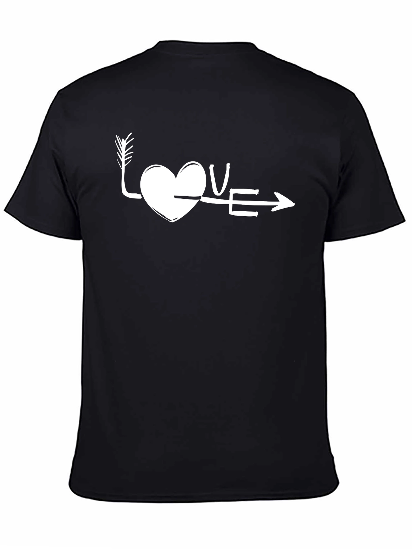 Love Arrow Graphic Tee - Black