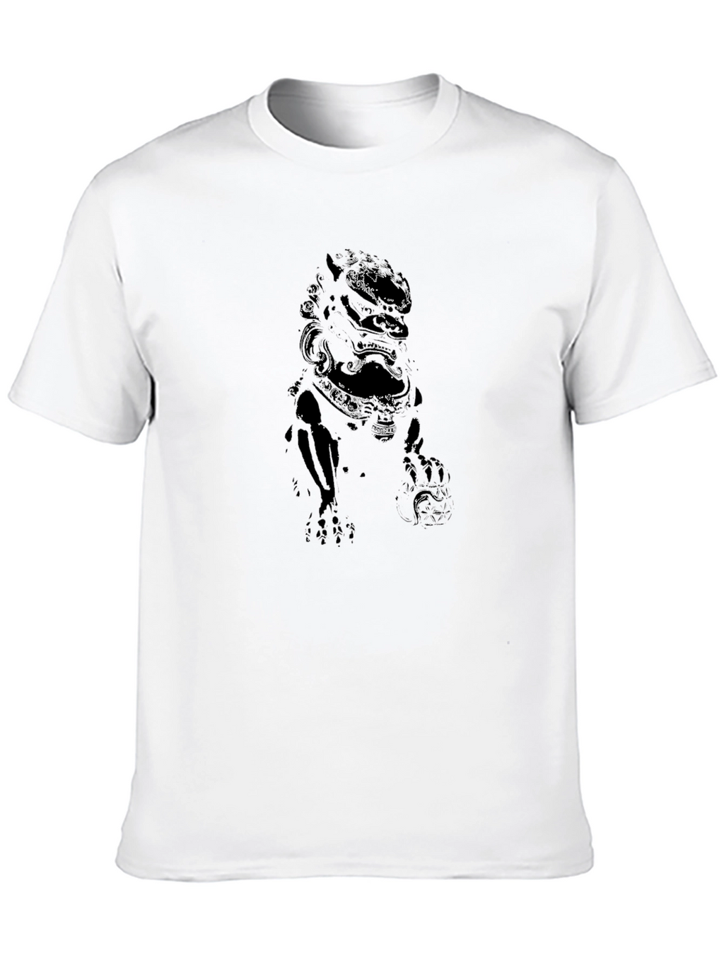 Abstract Graphic Print Black T-Shirt