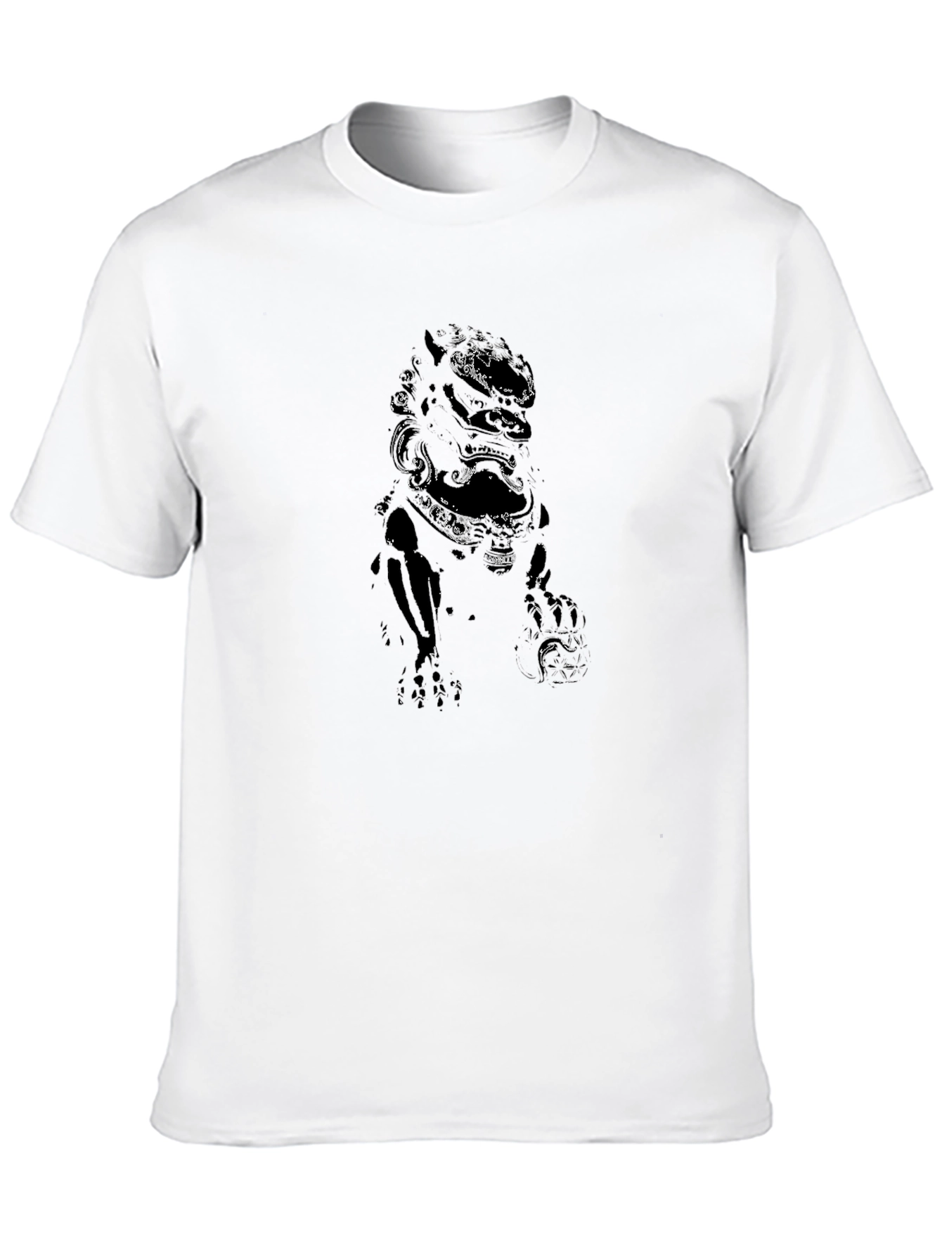 Abstract Graphic Print Black T-Shirt