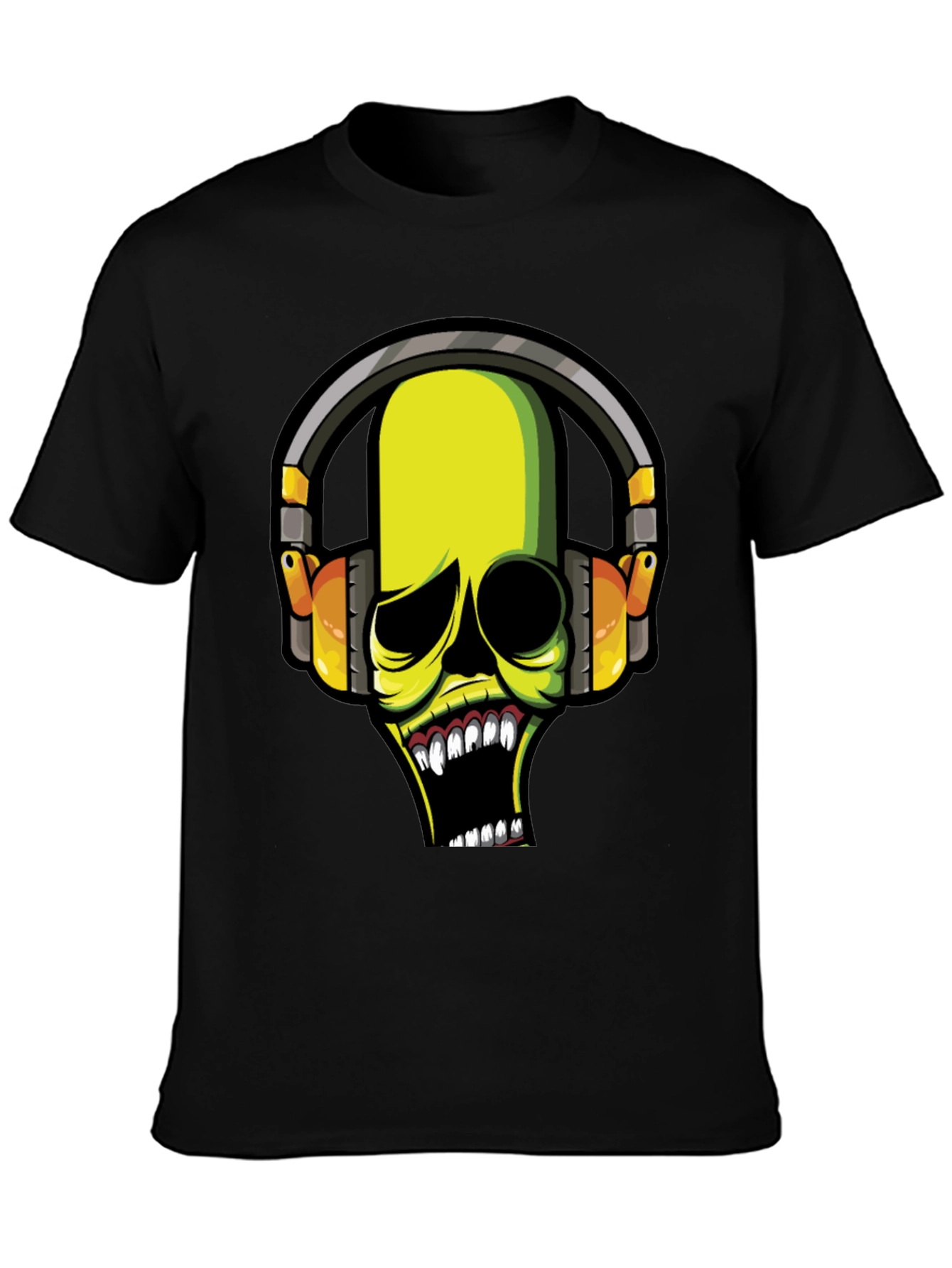Skull DJ Graphic Tee - Dark T-Shirt