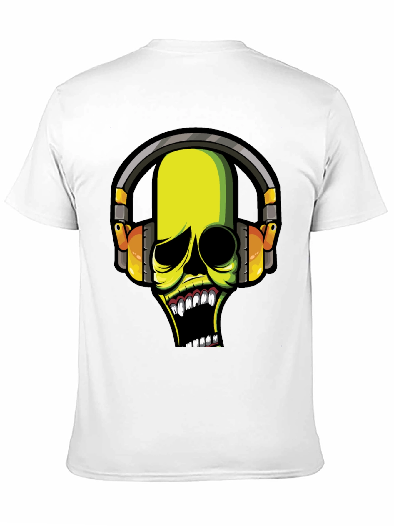Skull DJ Graphic Tee - Dark T-Shirt