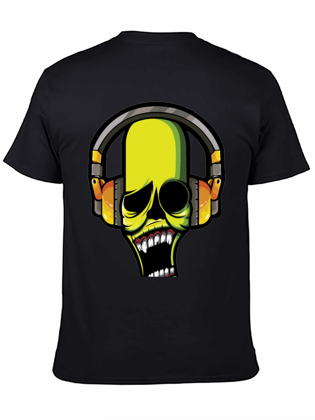 Skull DJ Graphic Tee - Dark T-Shirt