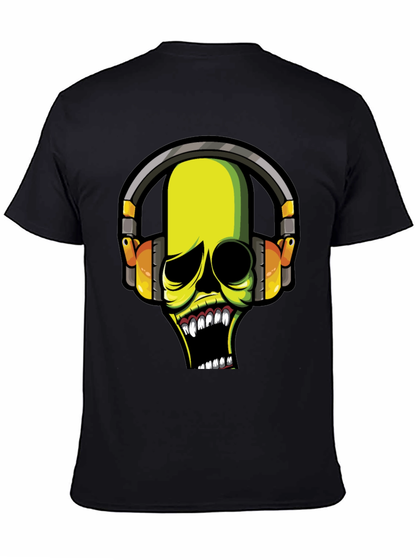 Skull DJ Graphic Tee - Dark T-Shirt