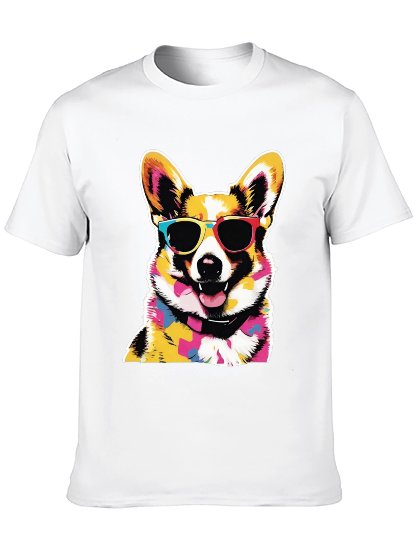 Cool Corgi Graphic Black Tee