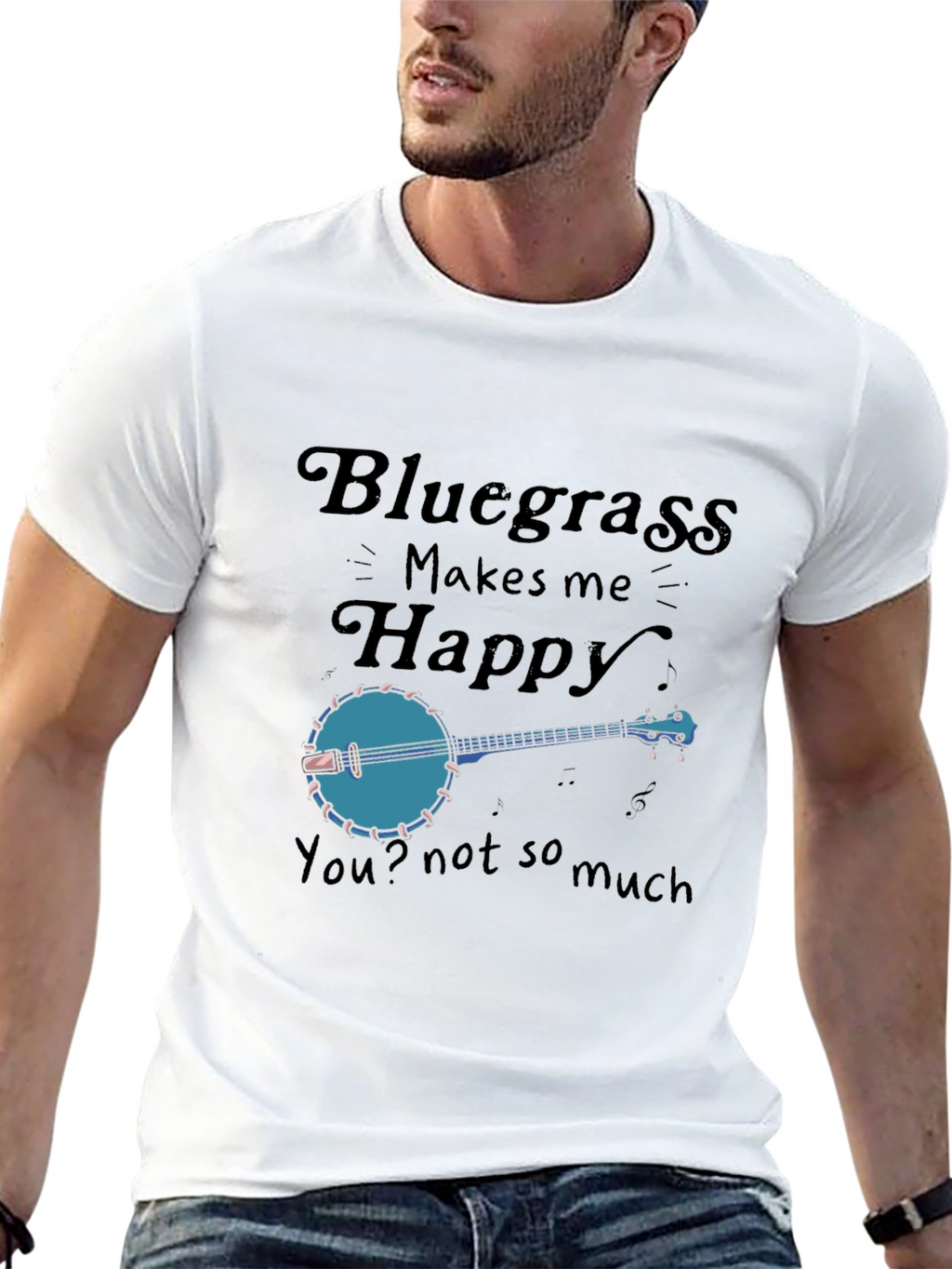 Bluegrass Makes Me Happy Graphic Tee