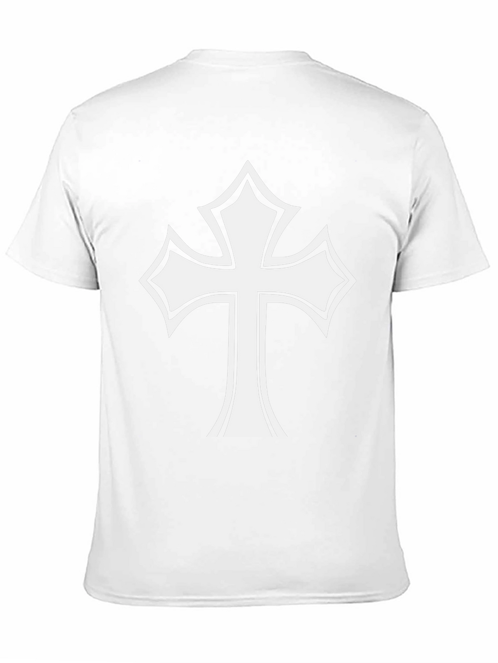 Statement Black T-Shirt with Bold Cross Design