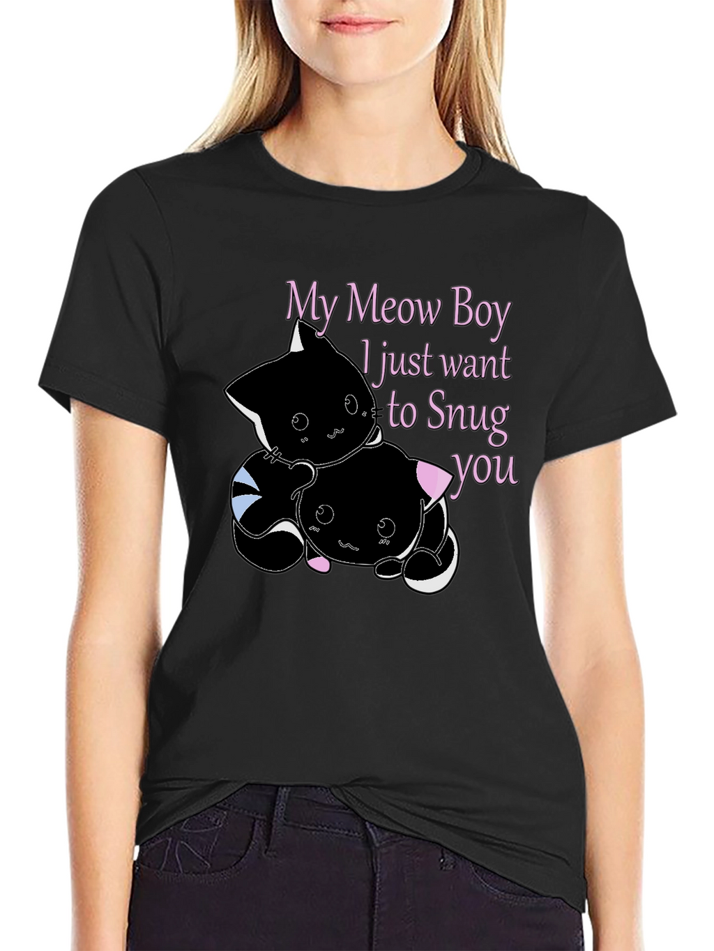 My Meow Boy Graphic Tee - Snuggle Time T-Shirt